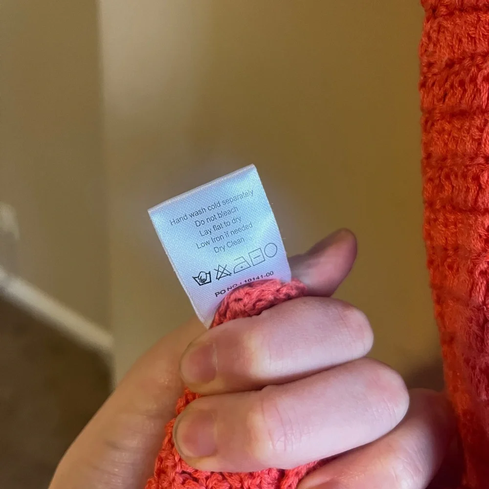 Show Me Your MuMu Coral Crochet Mini Dress - Picture 9 of 9